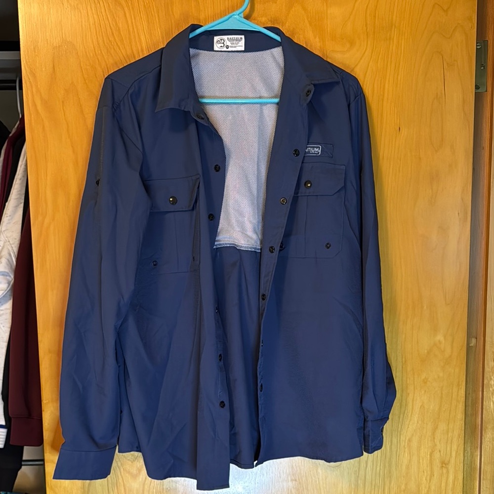 Blue Lightweight Shirt Jacket for Versatile Style